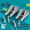 RESKIT RS32-0519 LAU-88 with (2 pcs) AGM-65 Maverick missiles (6 pcs) (3D Printed) 1/32